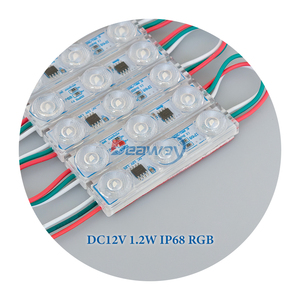 Заводская цена Rgb адресный многоцветный Ip68 Светодиодный модуль 68x16 мм 3030 3led 12 В инжекторный светодиодный модуль - Product Image 1