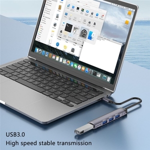 4合1 Type-C扩展坞便携式多端口类型USB C至USB2.0 3 USB3.0计算机集线器适配器 - Product Image 5