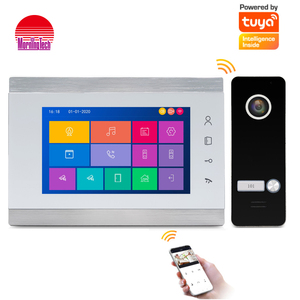 Popular Finger Print 7Inch Video Intercom <strong>System</strong> <strong>With</strong> WiFi Function and Tuya