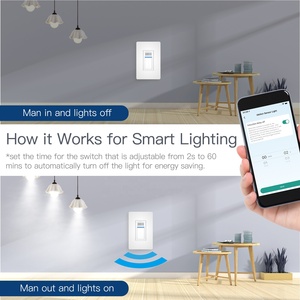 Interruptor de luz inteligente con Sensor de movimiento, interruptor de pared infrarrojo PIR de un solo polo, con Control remoto por Wifi - Product Image 5