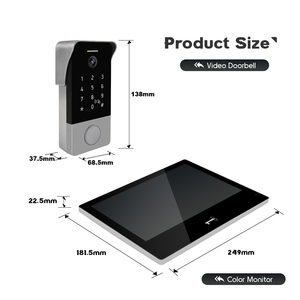 10.1 pollici cablato Video citofono Video Intercom stazione interna Touch Screen POE WIFI Monitor Wireless per appartamento - Product Image 4