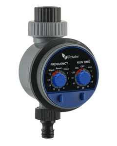 Famoso timer dell'acqua impermeabile automatico in plastica da giardino irrigazione manuale programmabile per un massimo di 10 ore - Product Image 1