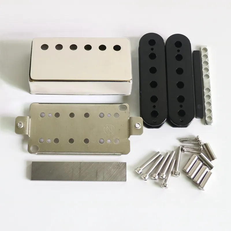 Alnico 5-funda Humbucker de níquel y plata Lp, Kits de pastilla de guitarra para guitarras eléctricas hechas a mano