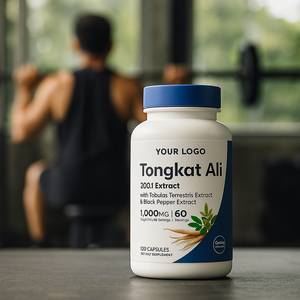 Tự nhiên Tongkat Ali 200:1 chiết xuất viên nang với Tribulus & hạt tiêu đen 1000mg 120 viên nang - Product Image 3