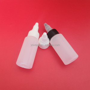 Squeeze 30ml 50ml 60ml 80ml 100ml 120ml 2oz 4oz Plastic Sauce Tattoo Fruit <strong>Juice</strong> Ink White PE HDPE Bottle With Twist <strong>Top</strong> Cap - Product Image 5