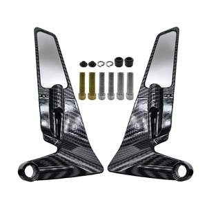 Điều kiện mới sợi carbon nước gợn vô hình cánh gương cho xe máy cố định gió cánh chiếu hậu Phụ kiện cho đảo chiều - Product Image 5