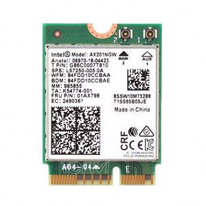 Dual Band 2400Mbps Wireless <strong>Wi</strong>-<strong>Fi</strong> 6 Intel AX201 for BT 5.0 NGFF Key E CNVio 2 Wifi Card AX201NGW 2.4Ghz/<strong>5Ghz</strong> 802.11ac/ax - Product Image 1