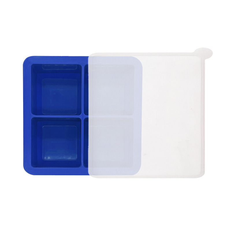 Blue with lid