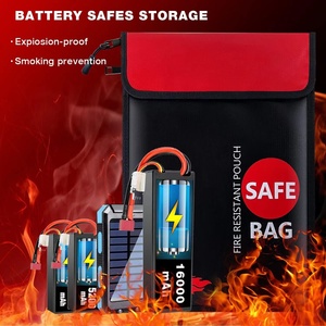 Tùy Chỉnh Nhiệt Độ Cao Chịu Mài Mòn An Ninh Tập Tin Dây Kéo Tiền Silicone Sợi Thủy Tinh Chống Cháy Tài Liệu An Toàn Túi - Product Image 5