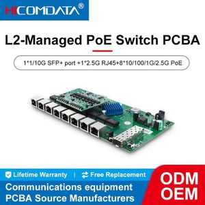 HICOMDATA L2-verwalteter POE-Switch von guter Qualität 1 SFP-Steckplatz anschluss 1 2,5G RJ45-Port 8 POE-Schalt kapazität 256 Gbit/s-Konverter - Product Image 2