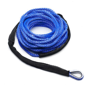 Winch Rope <strong>String</strong> Line Cable With Sheath Gray Synthetic Towing Rope 15m 7700LBs Car Wash Maintenance <strong>String</strong> for ATV UTV Off-Road - Product Image 5
