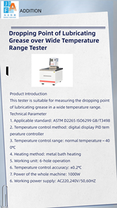 ISO6299 punto di caduta del laboratorio di grasso lubrificante su ampio intervallo di temperatura Tester ASTM D2265 analizzatore punto di caduta - Product Image 6