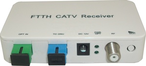 Receptor de TV óptico con micronodo de fibra óptica CATV FTTH con WDM Mini Cable pasivo para interiores TV MiniNode AGC receptor de nodo óptico - Product Image 3