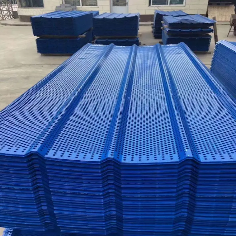 Pabrik profesional Tiongkok penghalang angin dan debu/panel pagar penahan angin potongan laser panel pagar privasi