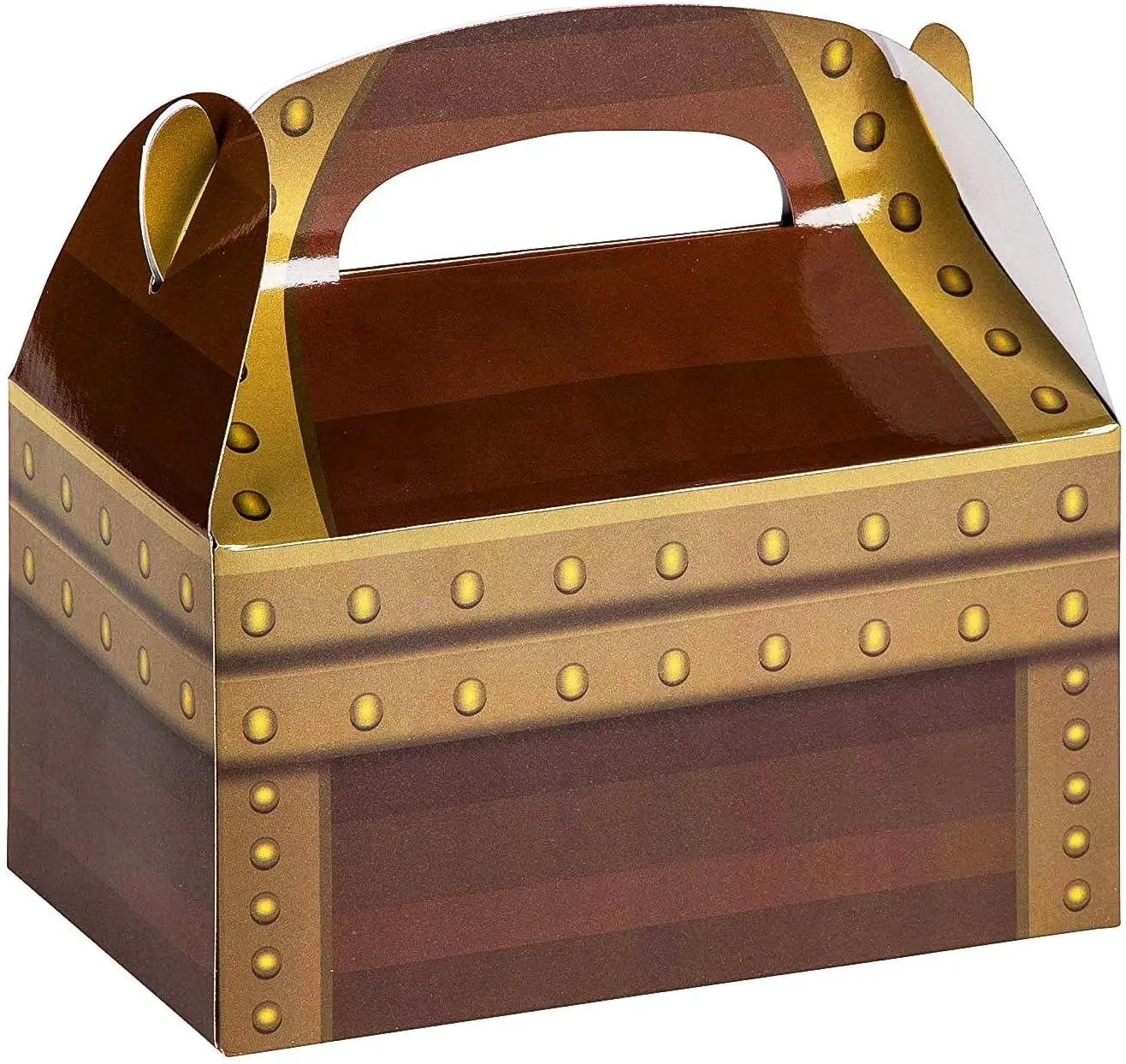 Cajas de recuerdo de fiesta con tema de pirata de cumpleaños, Cofre del Tesoro, diseño de botín, caja de pirata de papel