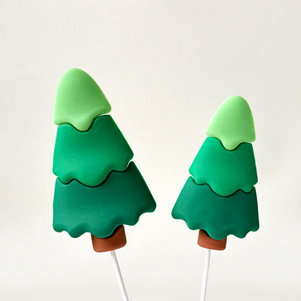 green pine tree 2pc