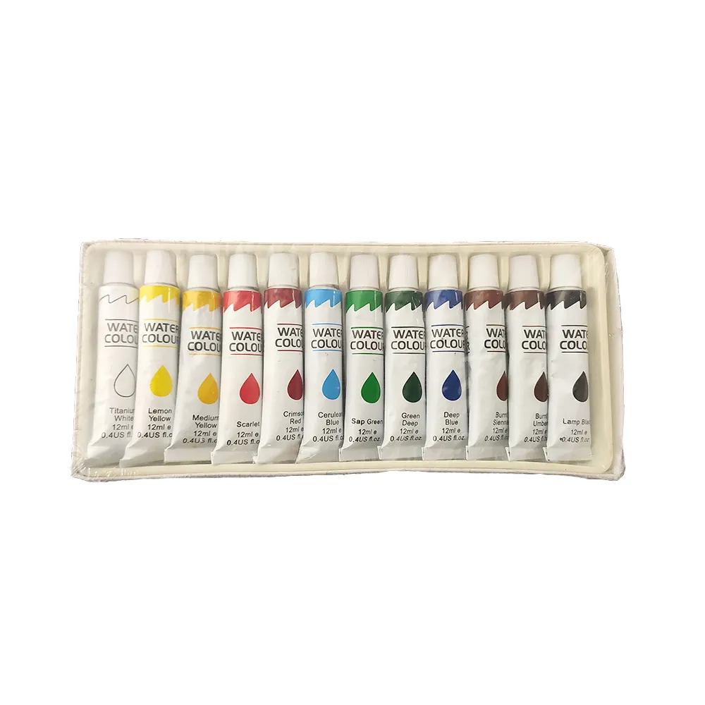 Alta qualidade preço barato água cor pigmento pintura acrílica cores fácil Paint set para crianças