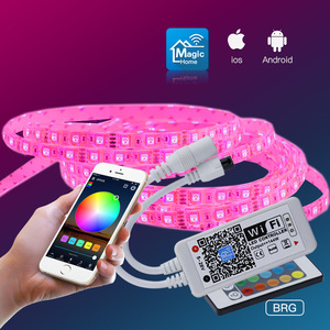 Aplicación de Control de voz RGB LED tira de luz controlador Compatible Alexa Siri DC 5V-24V 144W salida Wifi Control remoto para decoración del hogar - Product Image 2