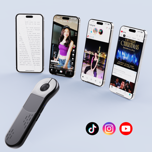 Mouse Wireless intelligente e puntatore Laser telecomando per presentazioni PowerPoint brevi video selfie e funzioni Remote - Product Image 2