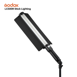 Godox LC500R 2500K-8500K çift renkli tam renkli RGB LED ışık çubuğu aydınlatma efektleri CRI 96 TLCI 98 uzaktan kumanda ve Barndoor - Product Image 4