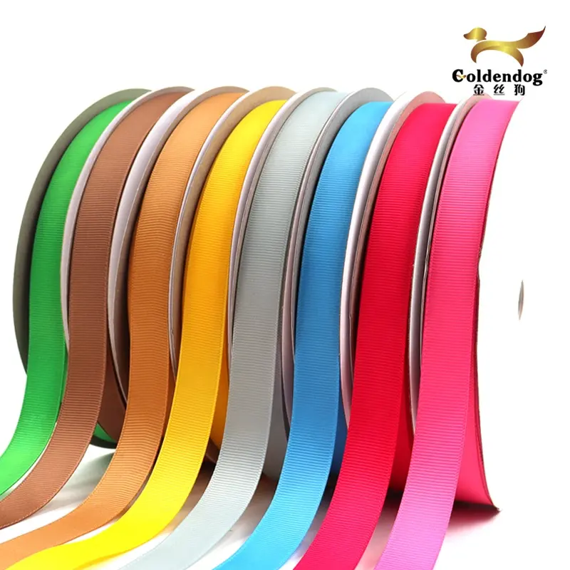 Free sample 3-100mm colorful cheap ready to ship cintas decorativas grosgrain ribbon 3/4 inch from china