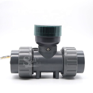 China NPN <strong>Pulse</strong> <strong>Meter</strong> 485 <strong>Remote</strong> Control Display Liquid <strong>Flow</strong> Measurement 60-1160L Frequency 10*Q UPVC-DN50 485 Flowmeter Counter - Product Image 1