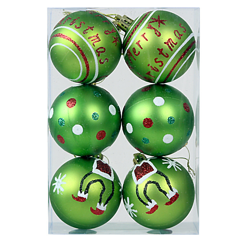 Painted 6cm6pcs (fruit green grinch)