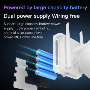 CB69-C กล้องแบตเตอรี่ไร้สาย Wi-Fi 2.5นิ้ว2K 1080P สีเต็ม PIR 8เมตรกันน้ำเครือข่ายกล้องวงจรปิดพลังงานแสงอาทิตย์ - Product Image 3