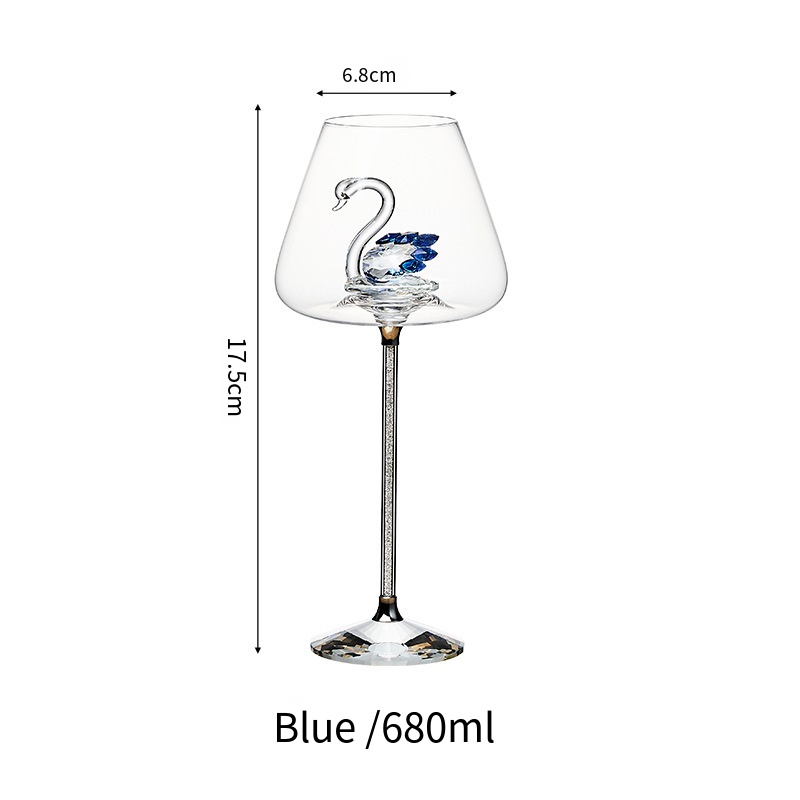 Forma de cisne azul