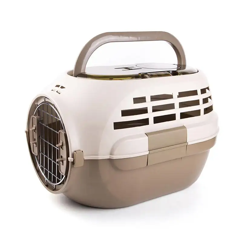 도매 개 케이지 플라스틱 비행기 상자 휴대용 여행 애완 동물 캐리어 가방