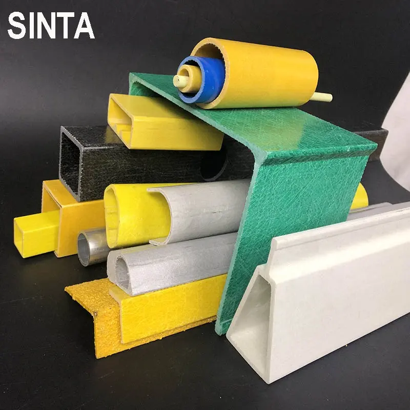 FRP 펄스 프로파일 유리 섬유 FRP 제품 유리 섬유 프로파일 사각 튜브 파이프
