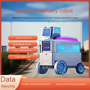 Intelligente AI Voice Gegenseitige Unterstützung Unbemannter Liefer roboter für die Sicherheit im Freien Multifunktion aler Community Service Courier - Product Image 4