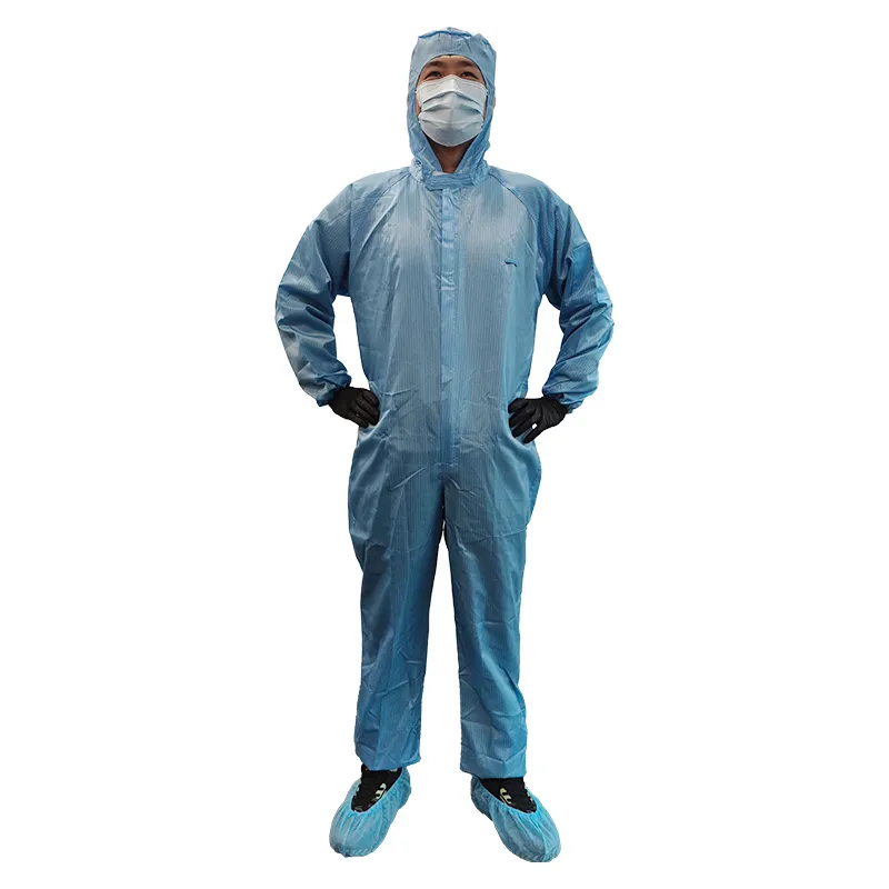 Traje personalizado impermeable para Sala Limpia, traje con capucha, ropa Esd antiestática