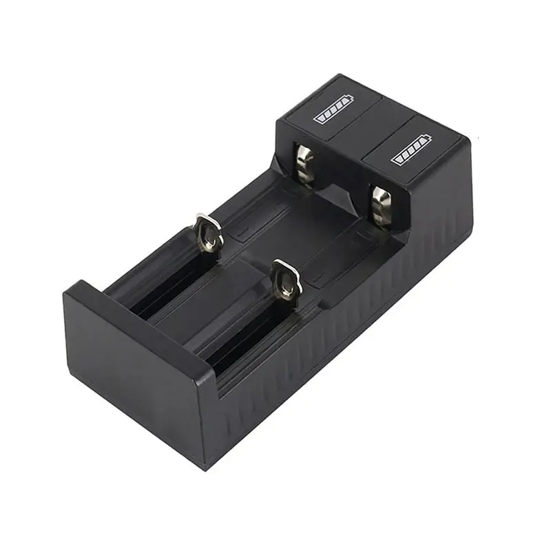 18650 caricabatterie Li-Ion caricatore del USB Della Batteria 2 Slot Caricabatterie Intelligente di Ricarica 3.7V 4.2V Per La Torcia Elettrica Ricaricabile Batterie 26650 14500