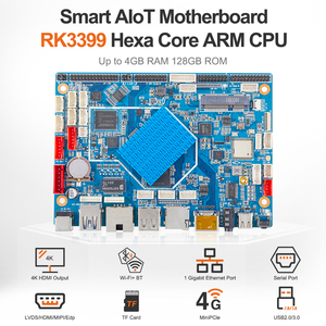 Placa base Liontron K4 RK3399 Rockchip Six Hexa Core A72 A53 Android Ubuntu Linux Placa de código abierto para quiosco de máquinas expendedoras - Product Image 2