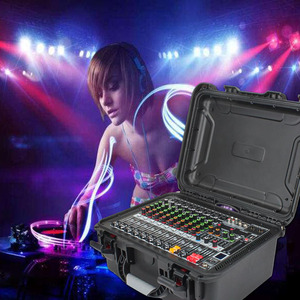 GAX-HM80 profesyonel dj uçuş mikser 8 kanal sabit mikser çantası amplifikatör entegre yüksek güçlü ses açık için set sahne - Product Image 3