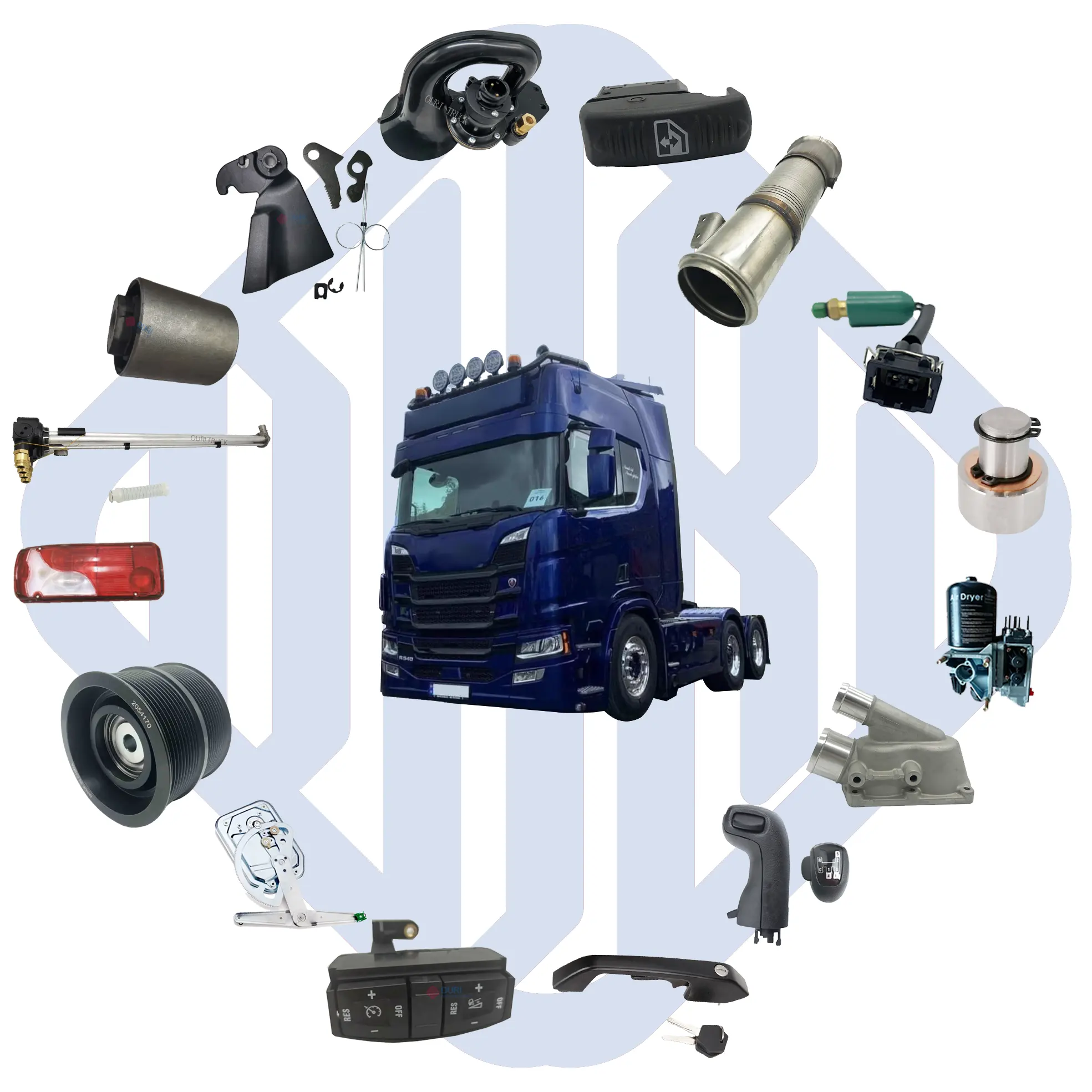 Piezas de repuesto para camiones SCANIA, piezas de repuesto para camiones Serie P G R T, calidad estándar OEM, más de 2000 artículos