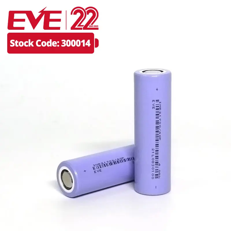 EVE INR21700 batteria batteria 21700 40P ricaricabile celle ad alta capacità 21700 batteria 4000mah