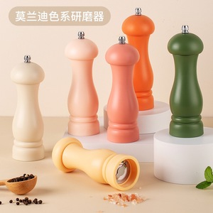 手动胡椒研磨机黑胡椒海盐玫瑰盐研磨机瓶陶瓷调味罐