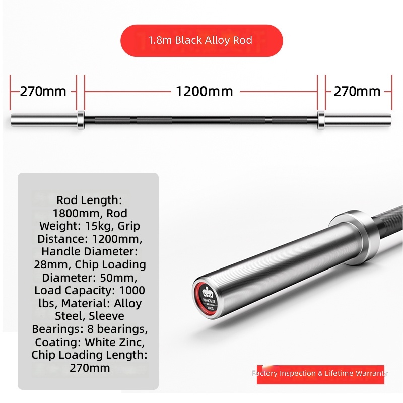1,8 m noir, capacité de charge 1000 lb