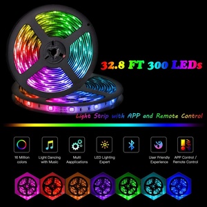 12V Flexible SMD 5050 <strong>RGB</strong> with Controller Sync Light Strips 5m set <strong>Led</strong> Strip Light - Product Image 6