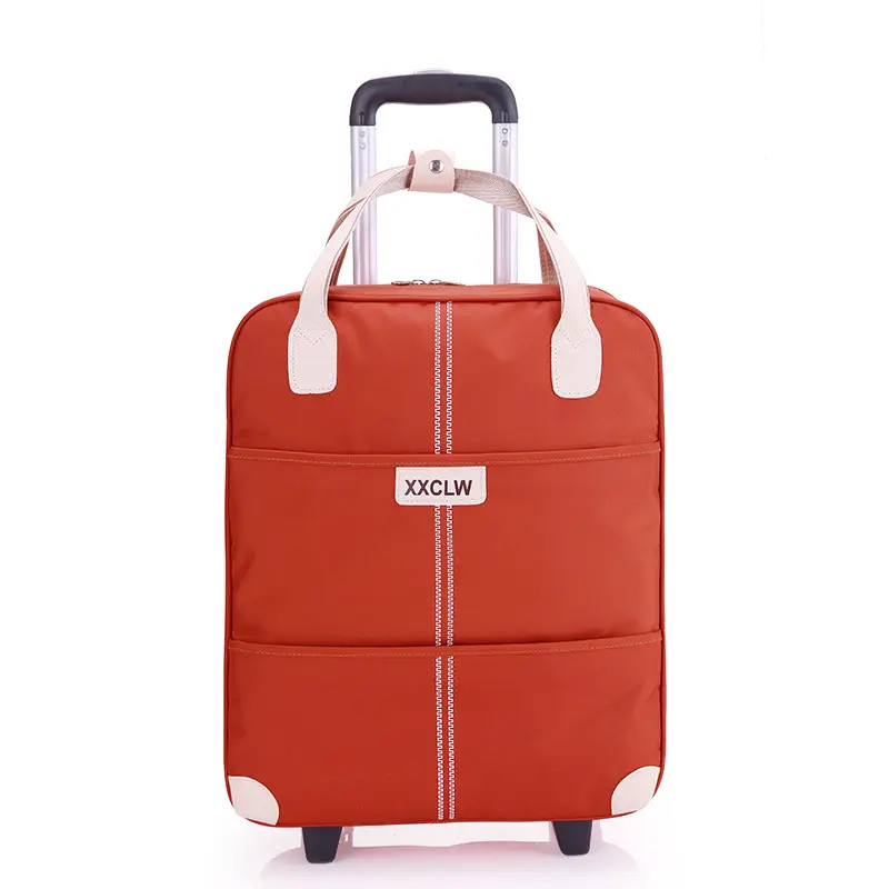 Carrito de viaje de poliéster 600D, bolsa de equipaje barata de gran capacidad, alta calidad, para estudiante