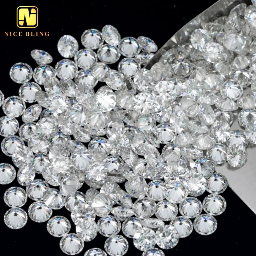 Prezzo economico vvs d moissanite diamond 8 h8a round brilliant loose moissanite stones