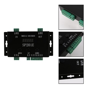 Sp201E Dmx512 светодиодный декодер Dc5-24V адресуемый Rgb цифровой пиксель Ws2811 Ws2815 Sk6812 светодиодные полосы света Spi контроллер сигнала - Product Image 5