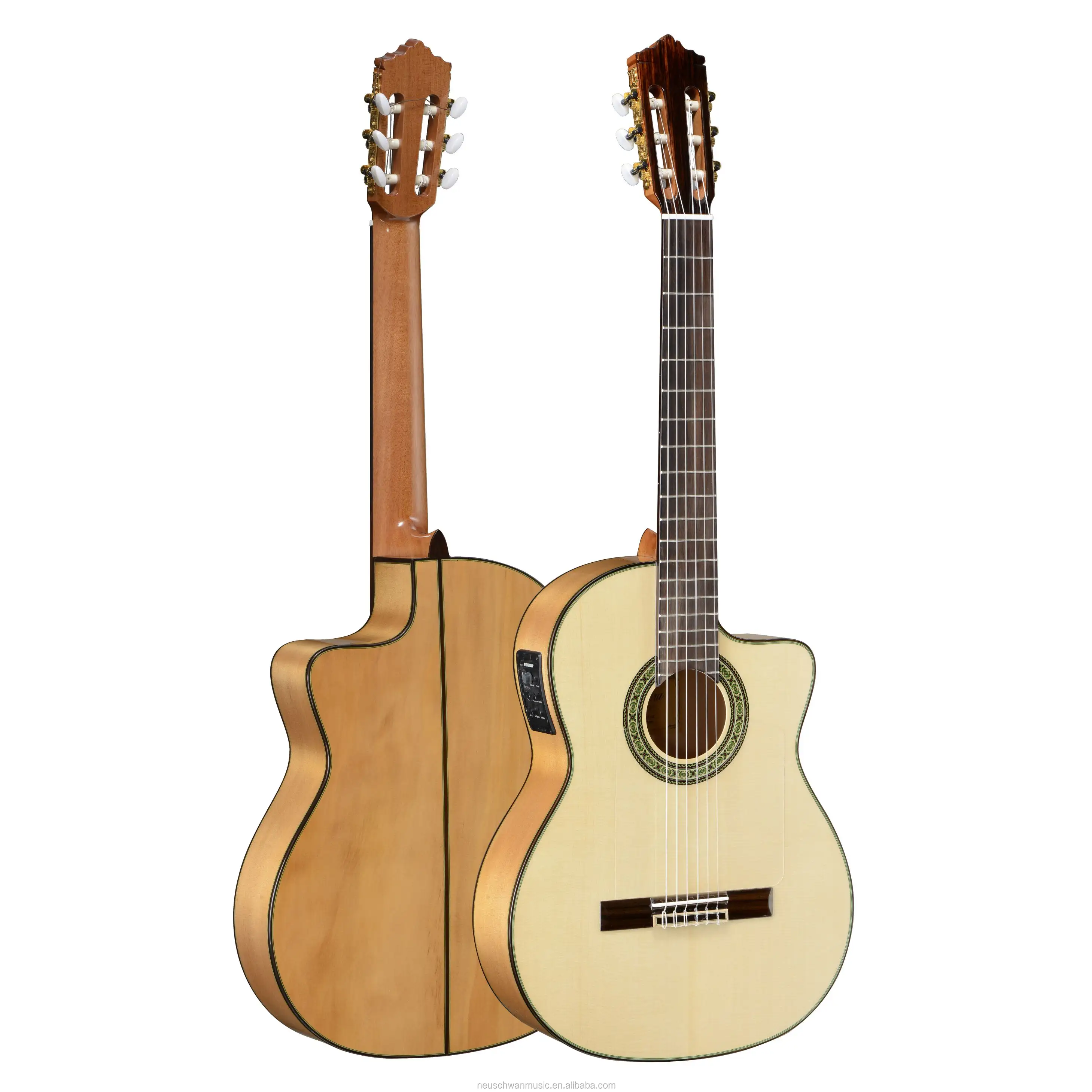 Премиум твердая верхняя Cypress фламенко гитара профессиональные Струнные инструменты испанская Классическая гитара ручной работы Cutaway