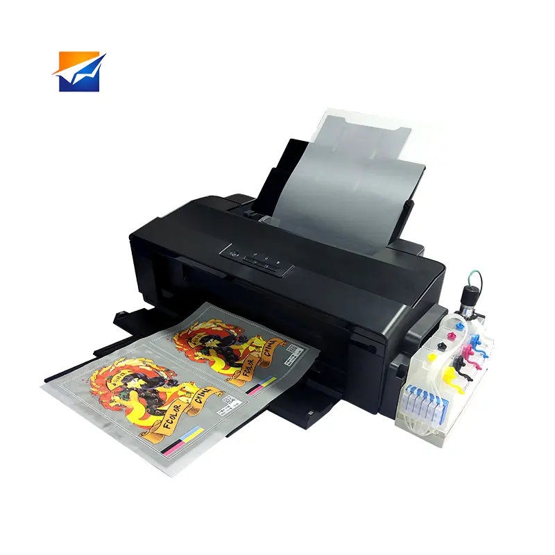 Vendita calda inchiostro Cirvulation piccolo Desktop digitale A3 DTF L1800 stampante T Shirt macchina da stampa