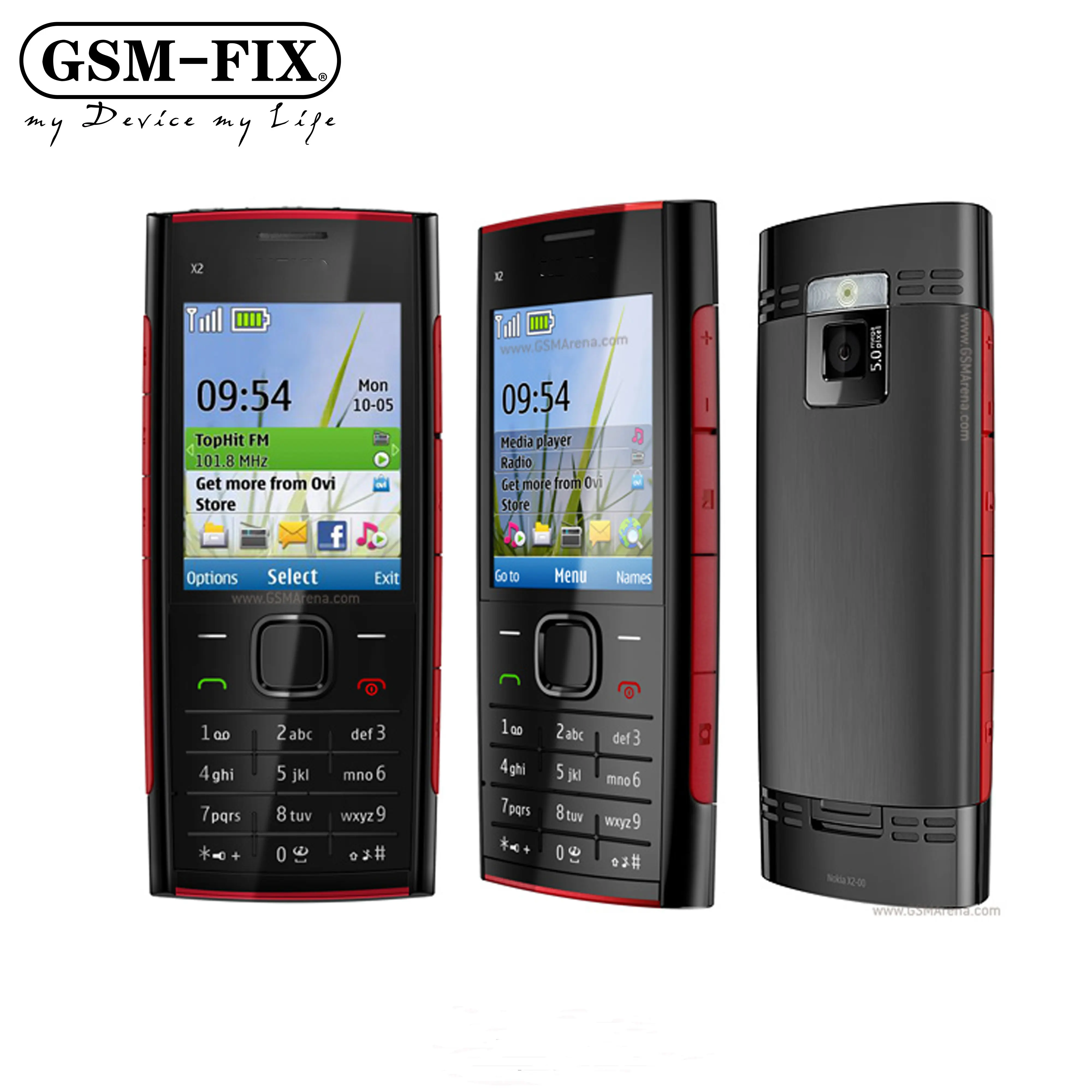 GSM-FIX Cho Nokia X2-00 Thanh Điện Thoại Di Động Giá Rẻ Đã Mở Khóa Bán Chạy Điện Thoại Di Động GSM