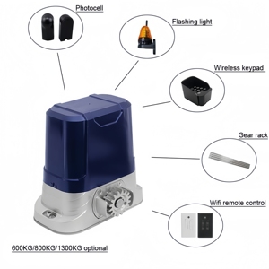 Operadores automáticos de puertas Kit de abridor de puerta corredera automática Motor de puerta corredera para puertas deslizantes de servicio pesado con aplicación de control remoto - Product Image 6