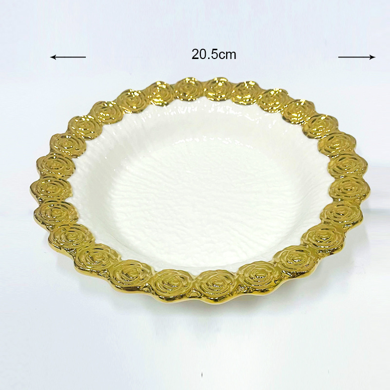 Assiette creuse blanche de 8 pouces