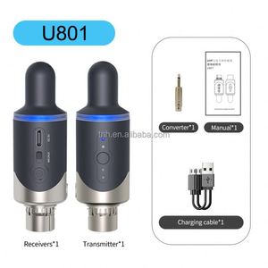 Dinamik mikrofon gitar alıcı iletim adaptörü için WXLR-U801 profesyonel kablosuz XLR verici ve alıcı - Product Image 6